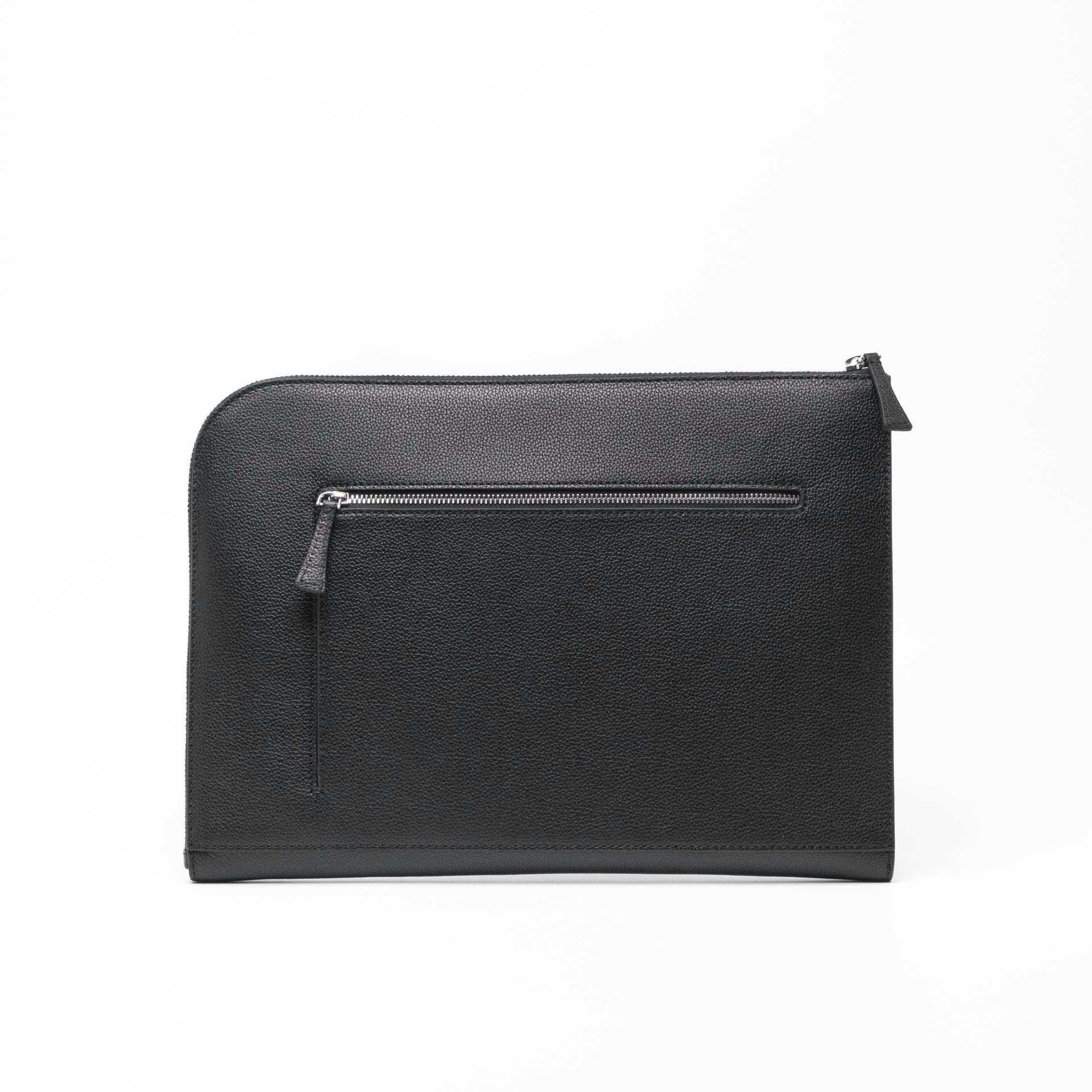 Ellipse Pebble Leather 13" Laptop Sleeve in Ink