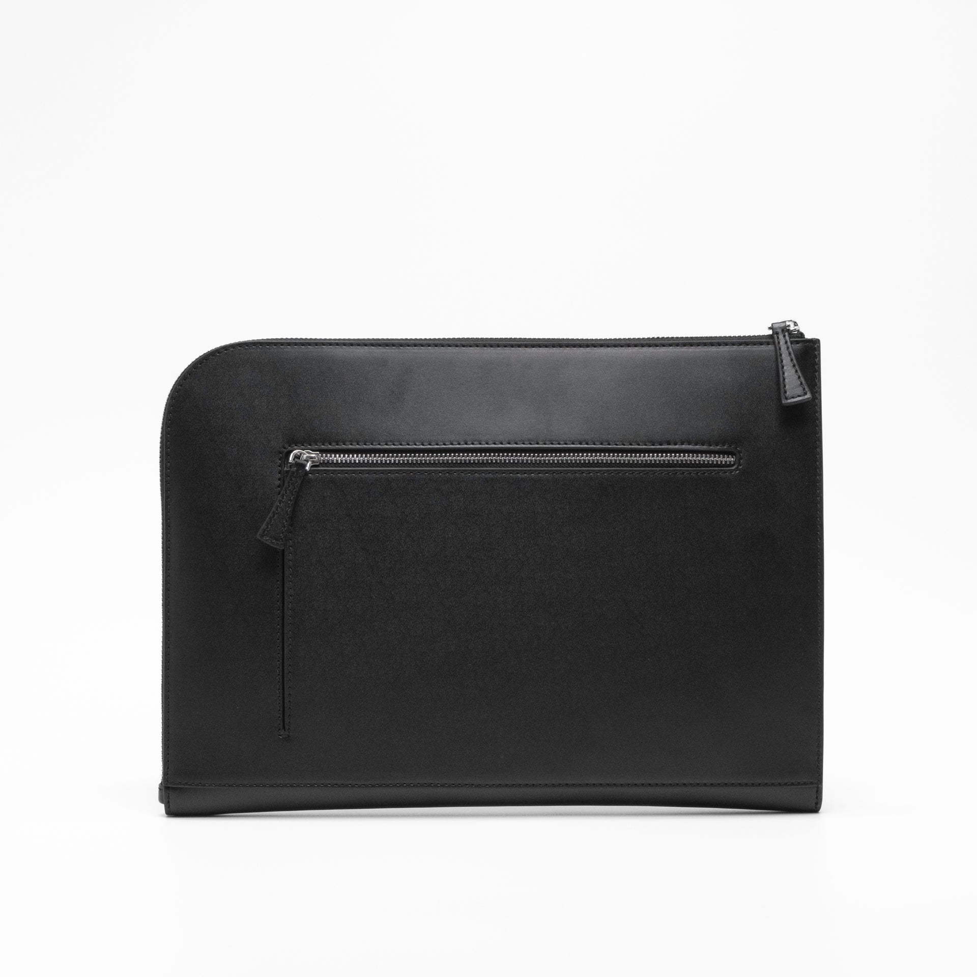 Ellipse Smooth Leather 13" Laptop Sleeve in Ink