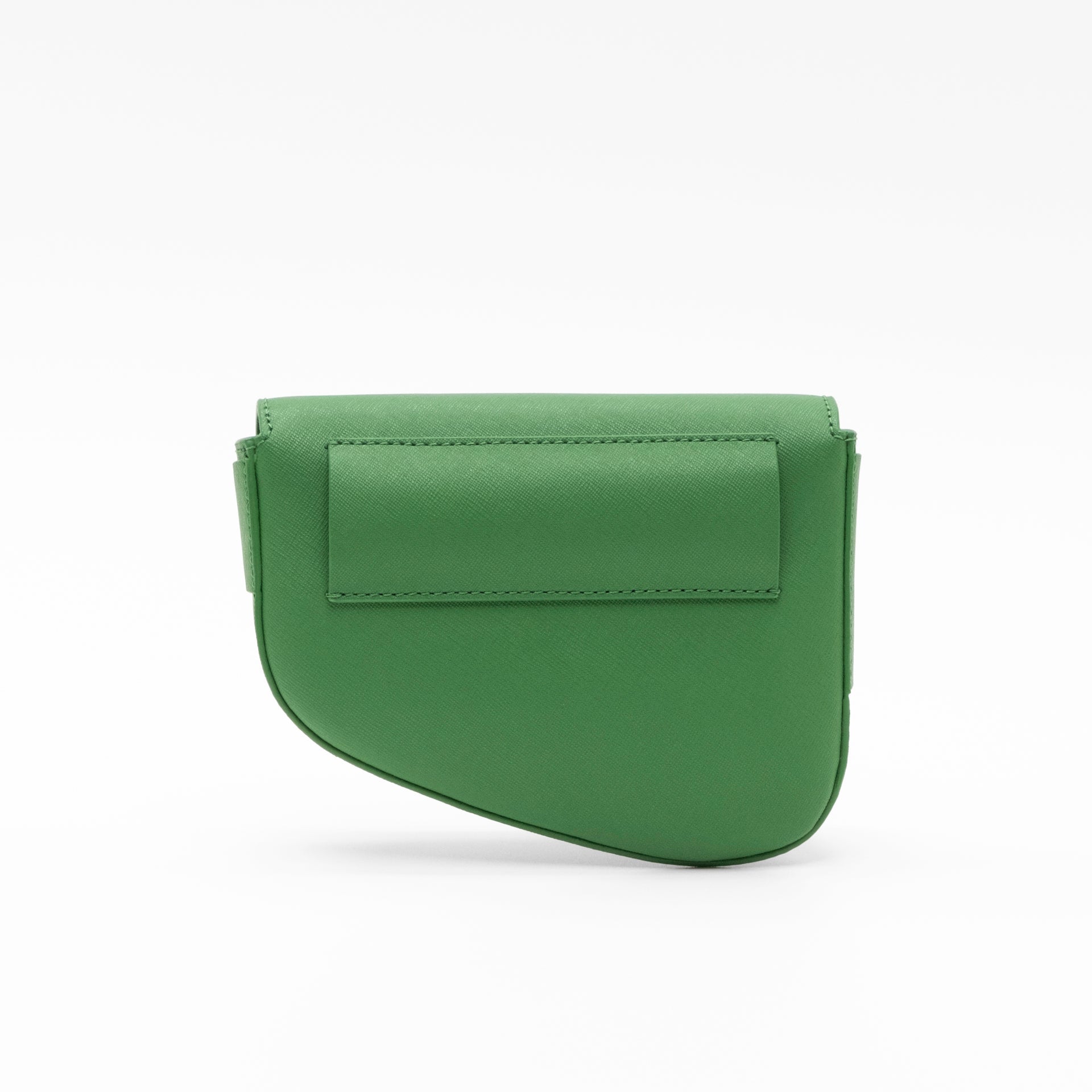 Ellipse Saffiano Leather Fanny Pack in Verde