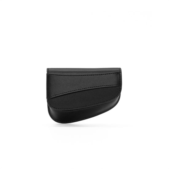 Ellipse Smooth Leather Mini Cardholder in Ink